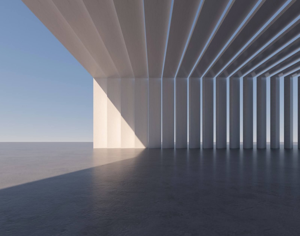 3d Outdoor Plaza Building